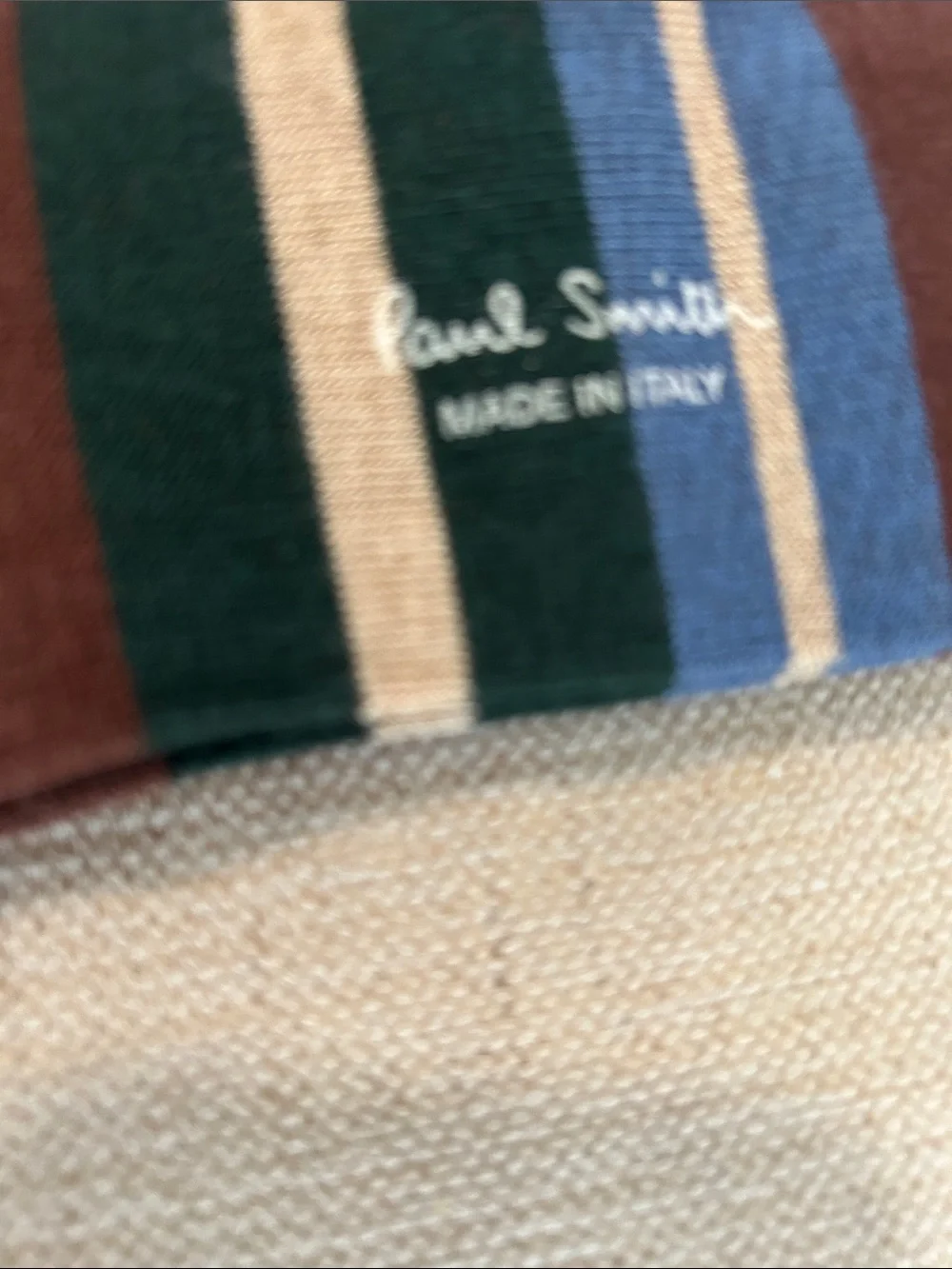 PAUL SMITH BUNDLE TWO PAIRS OF Brown Multistripe Socks, one size, NEW with tags
